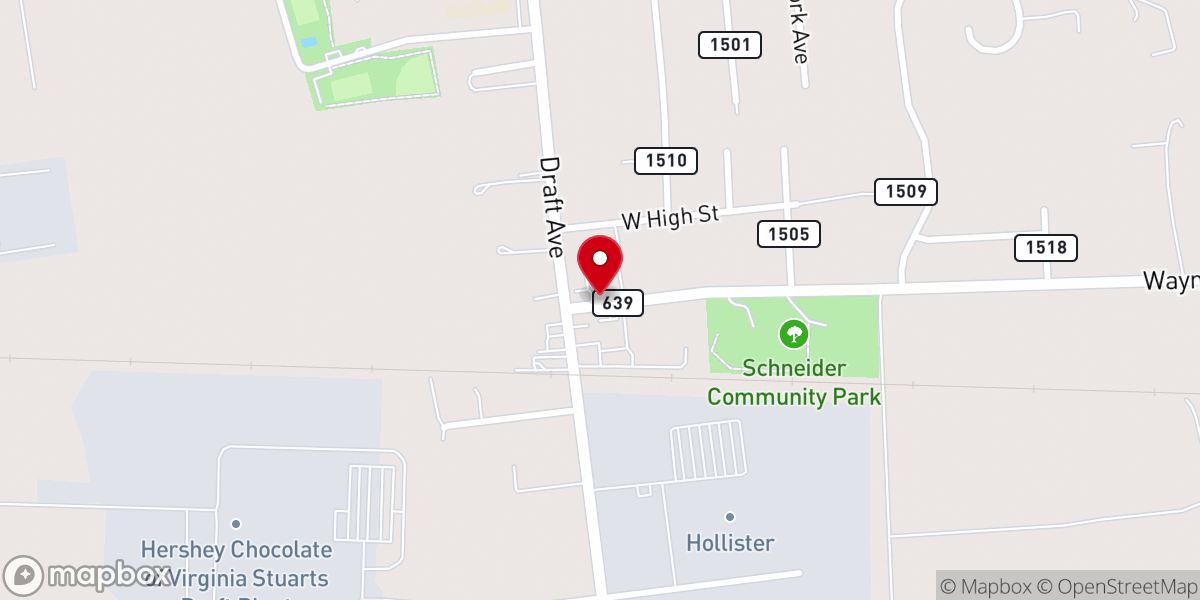 Map showing location of Bethesda House of prayer
