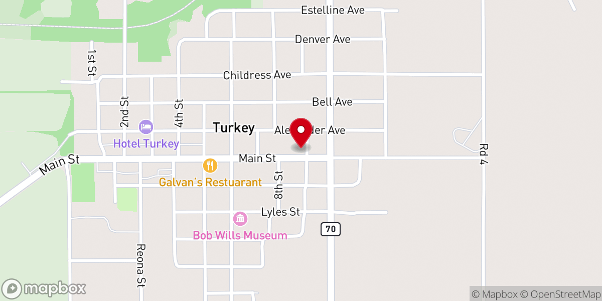 Map showing location of First United Methodist Church