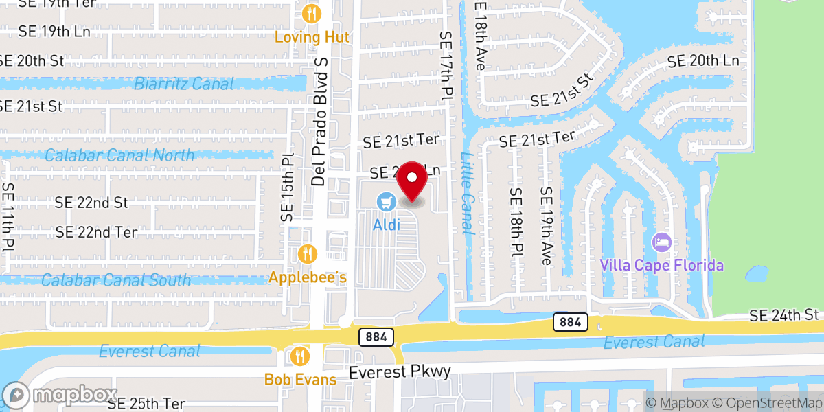 Map showing location of Marquee Cinemas - Coralwood 10
