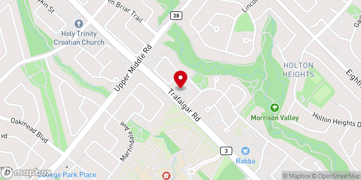 Map showing location of St. Simon's Anglican Church