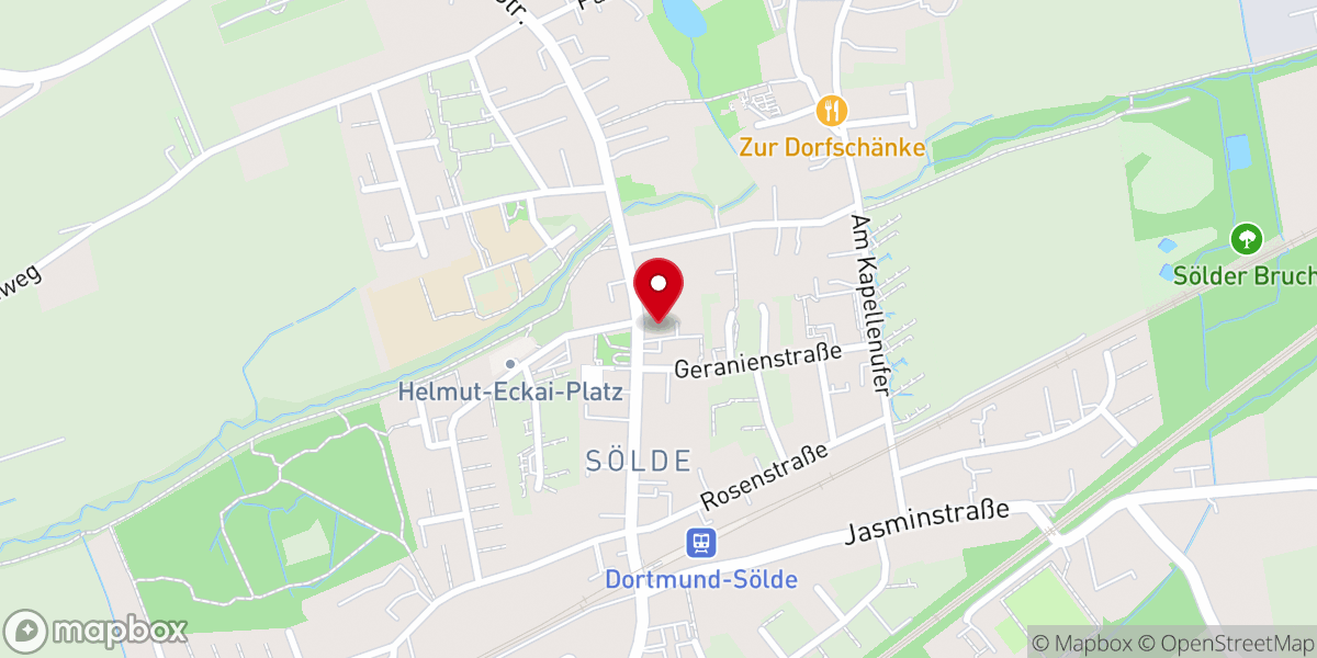 Map showing location of Evangelische Georgs-Kirchengemeinde Dortmund - Gemeindebüro