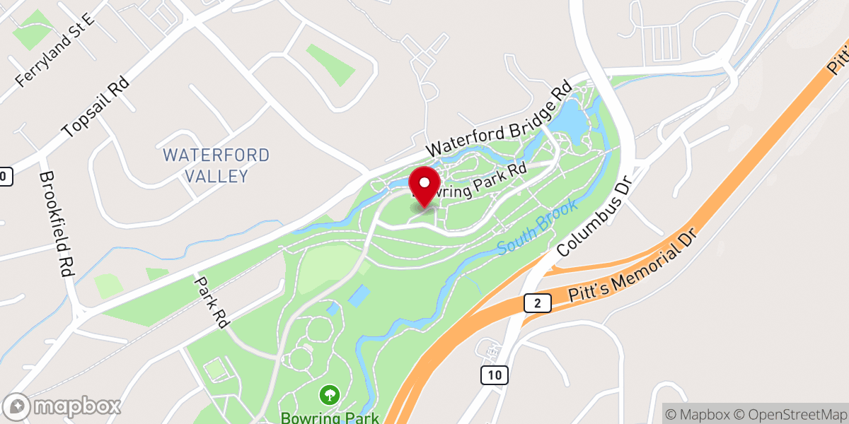 Map showing location of Angel's Grove