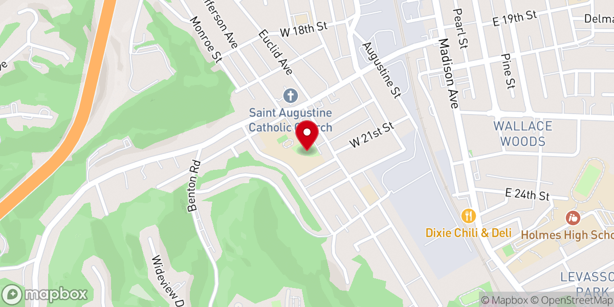 Map showing location of Saint Barnabas Anglican Church