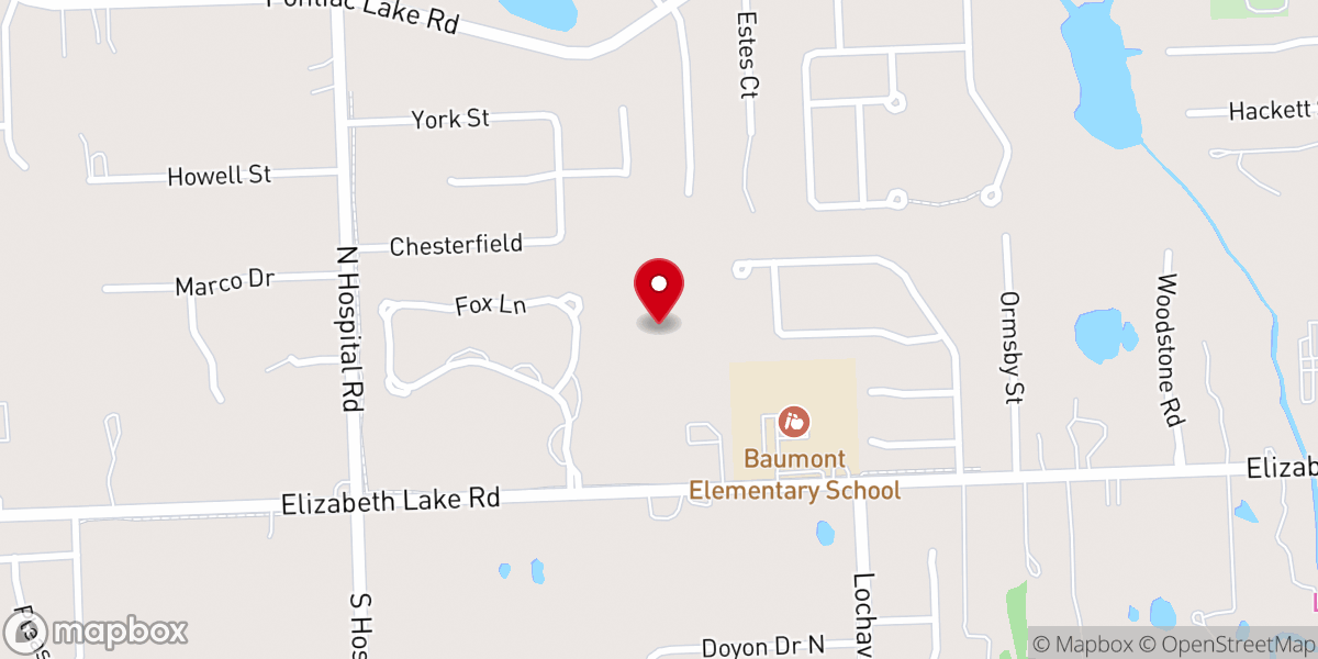 Map showing location of Lifepoint Christian Church