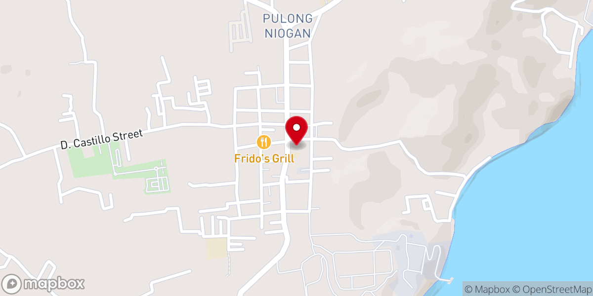 Map showing location of St. Francis of Paola Parish Church - Poblacion, Mabini, Batangas (Archdiocese of Lipa)