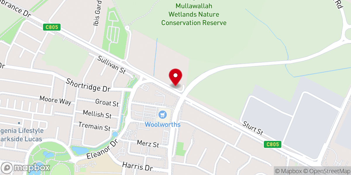 Map showing location of Heritage Baptist Church Ballarat