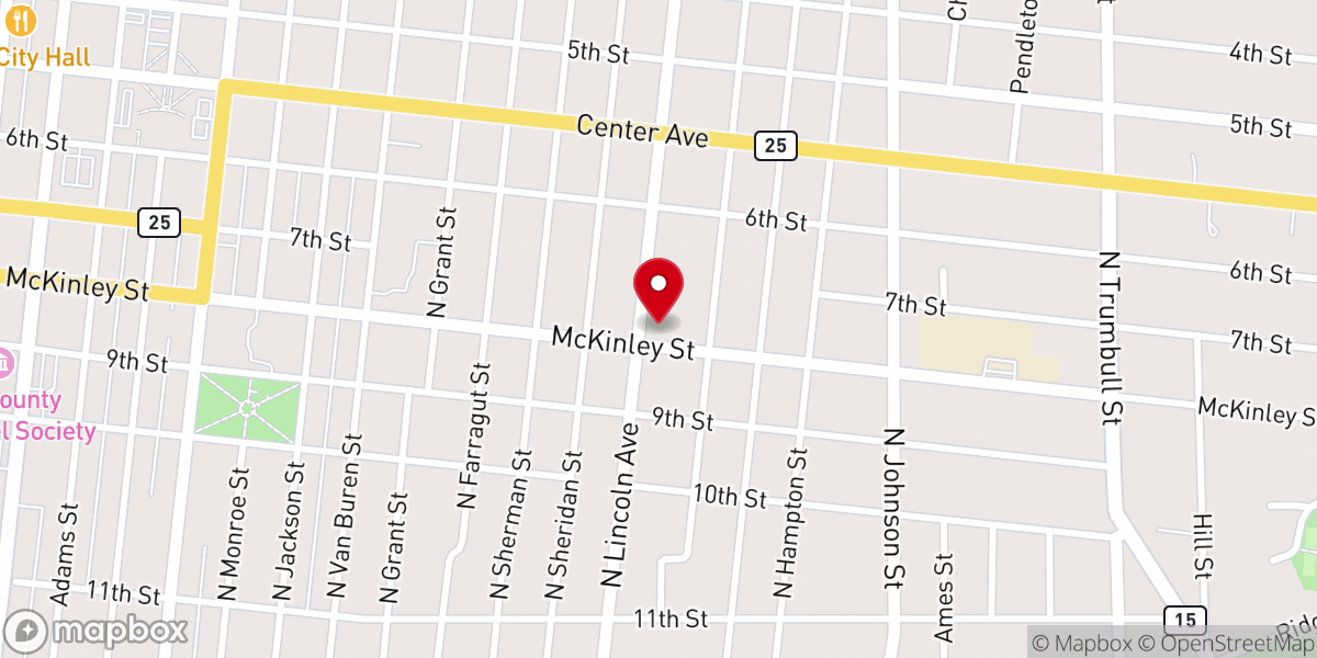 Map showing location of St Boniface Church