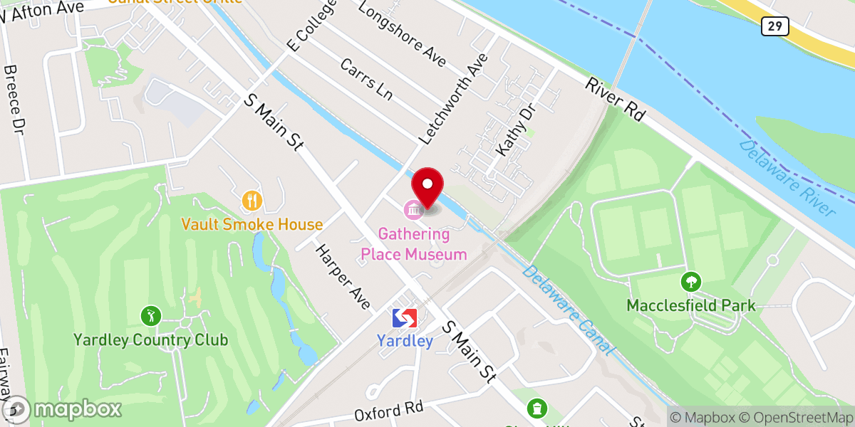 Map showing location of Bethel Church