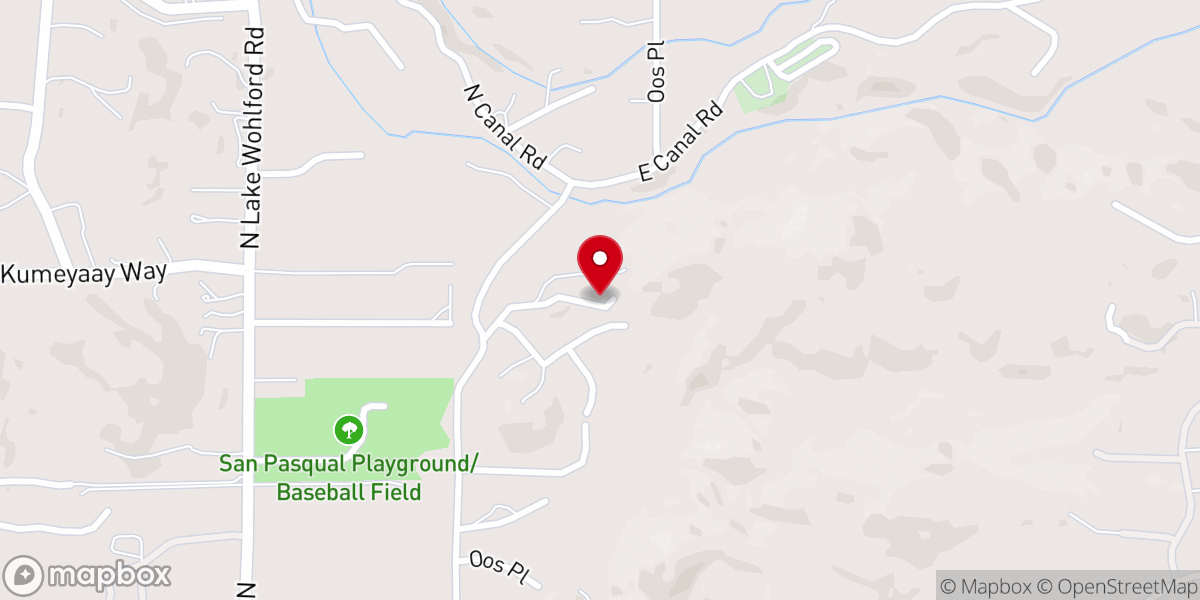 Map showing location of Connectivity to all nation San Pasqual reservation