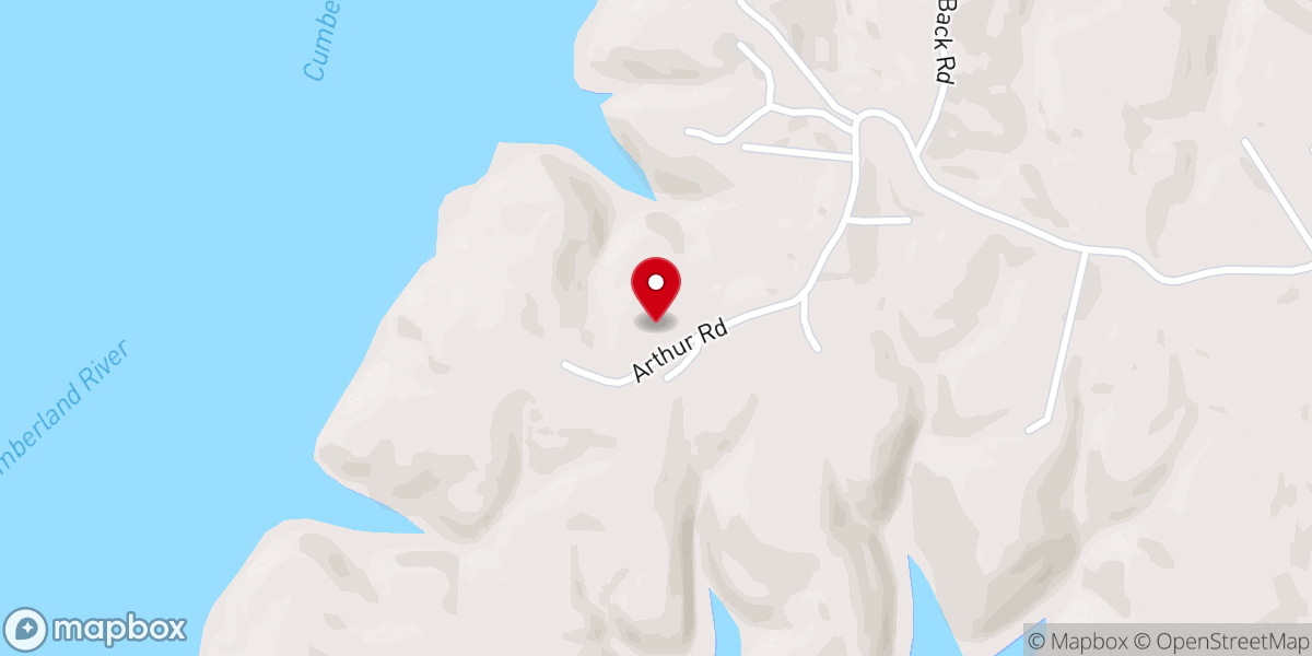 Map showing location of Three Trees Fellowhip Church