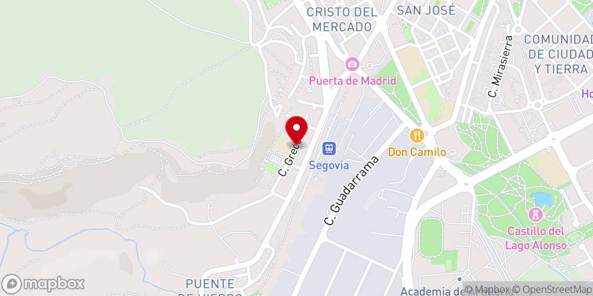 Map showing location of IPUE Segovia - Iglesia Pentecostal Unida en Europa