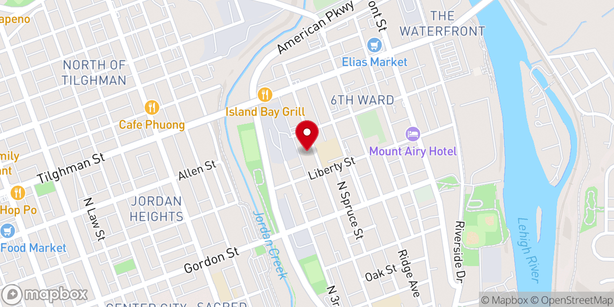 Map showing location of Community Fellowship Cathedral