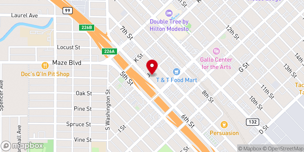 Map showing location of St Paul Missionary Baptist Church