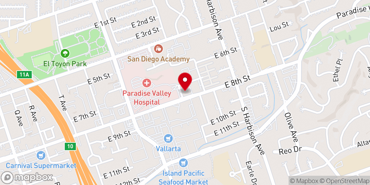 Map showing location of SD.Church South Point