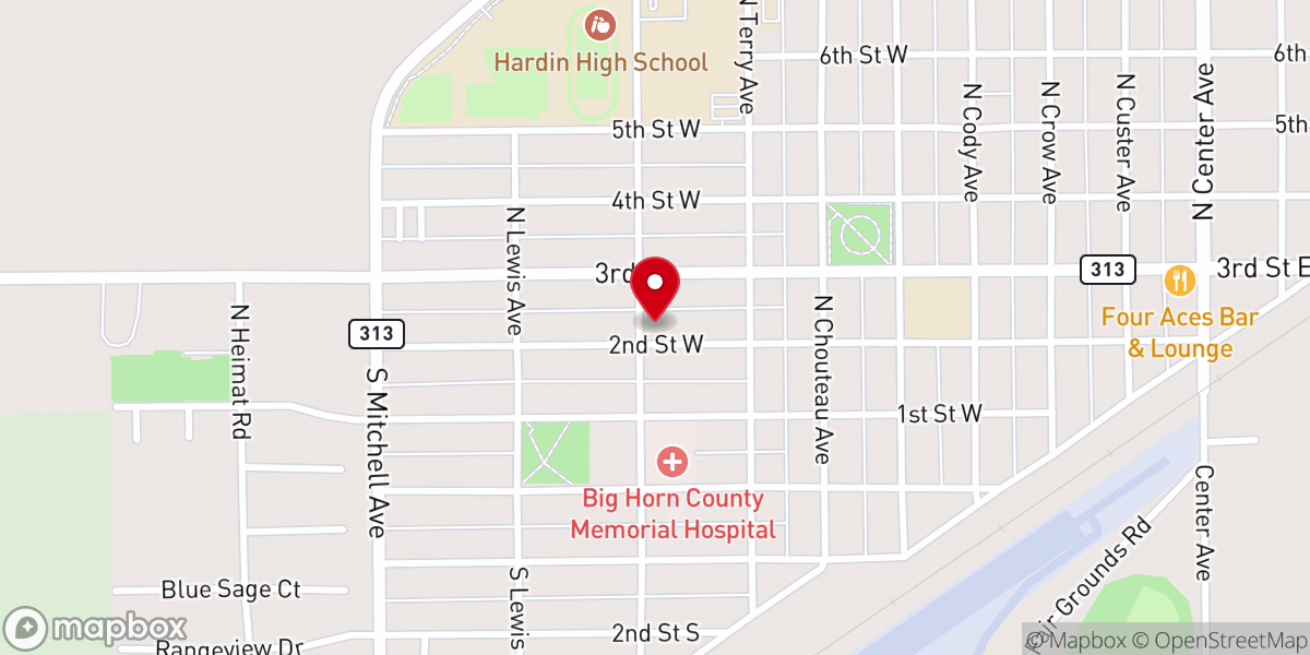 Map showing location of First Congregational Church