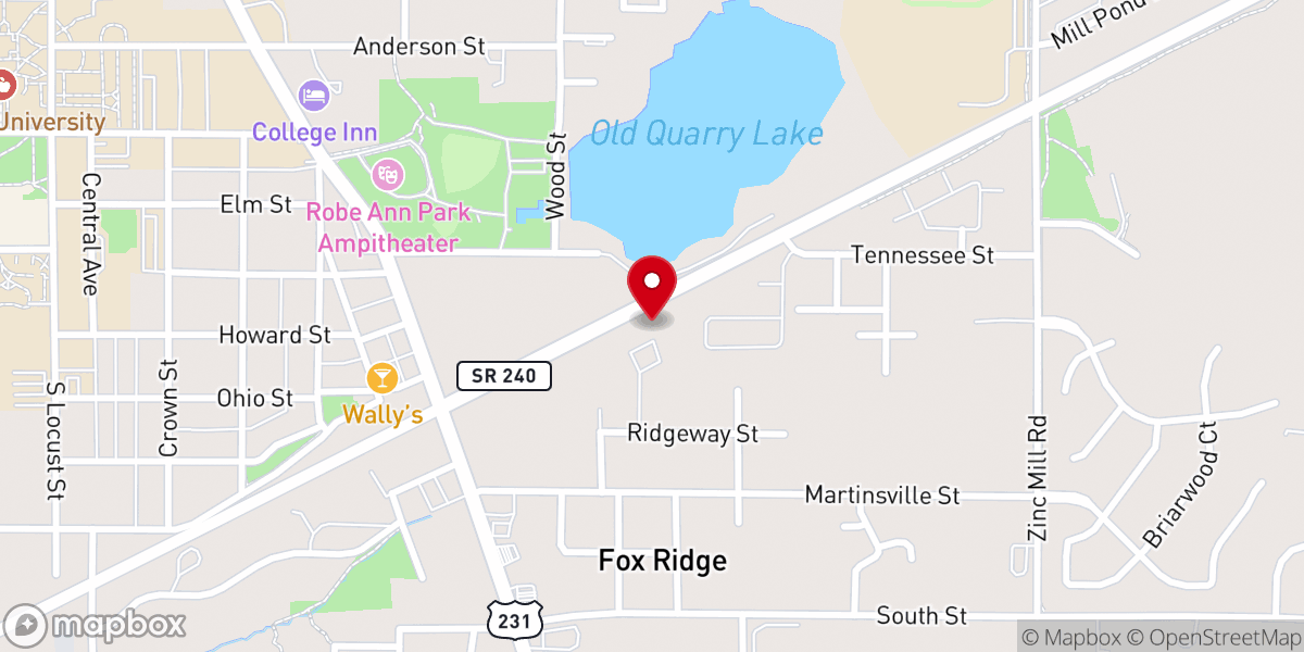 Map showing location of West Central Baptist Association