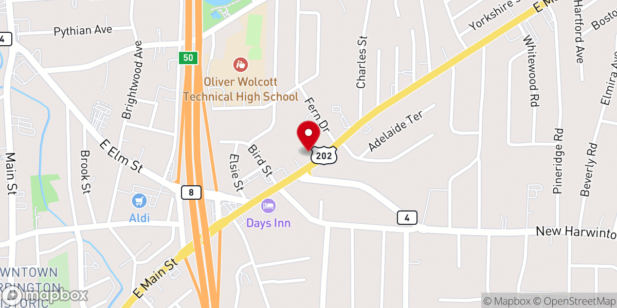 Map showing location of First United Methodist Church