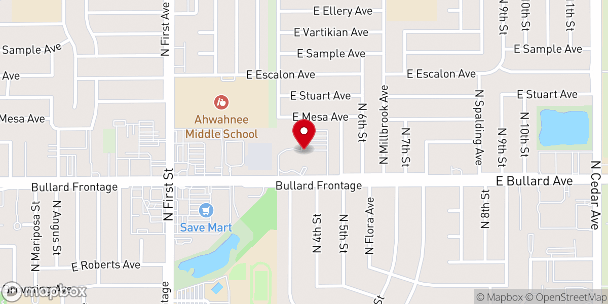Map showing location of College Church of Christ