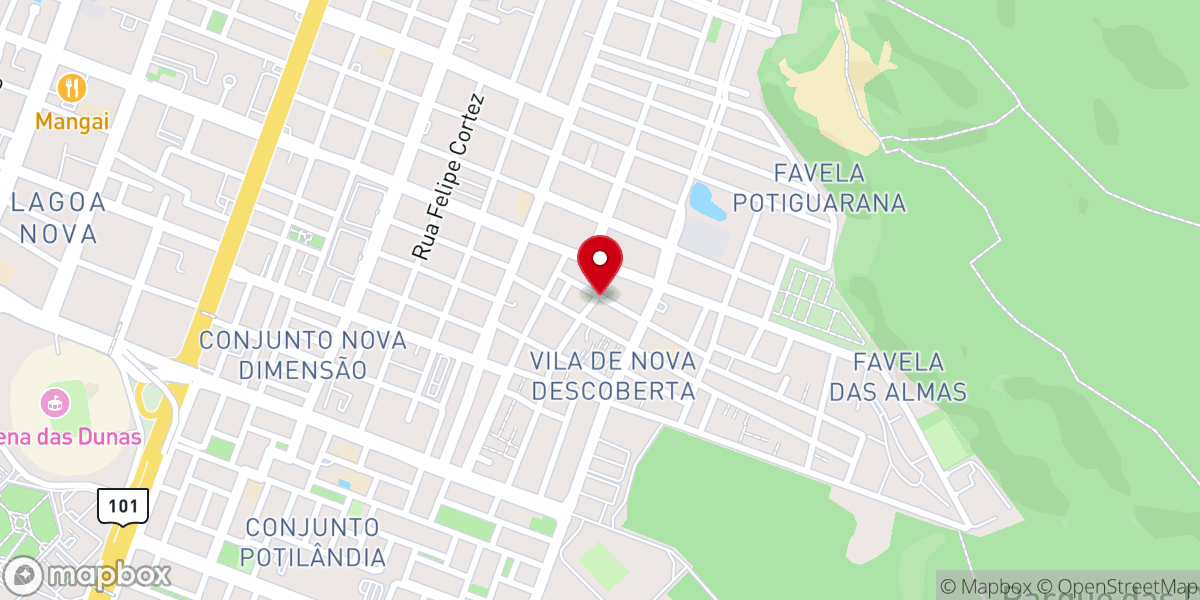 Map showing location of Igreja evangélica - Família ICP
