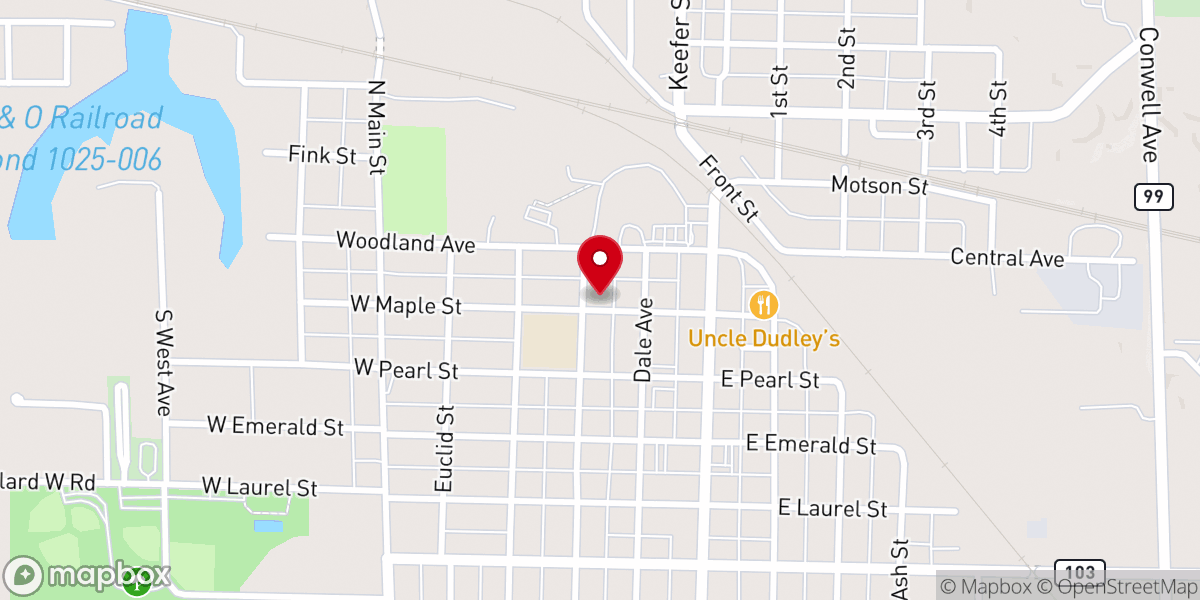 Map showing location of United in Christ Church
