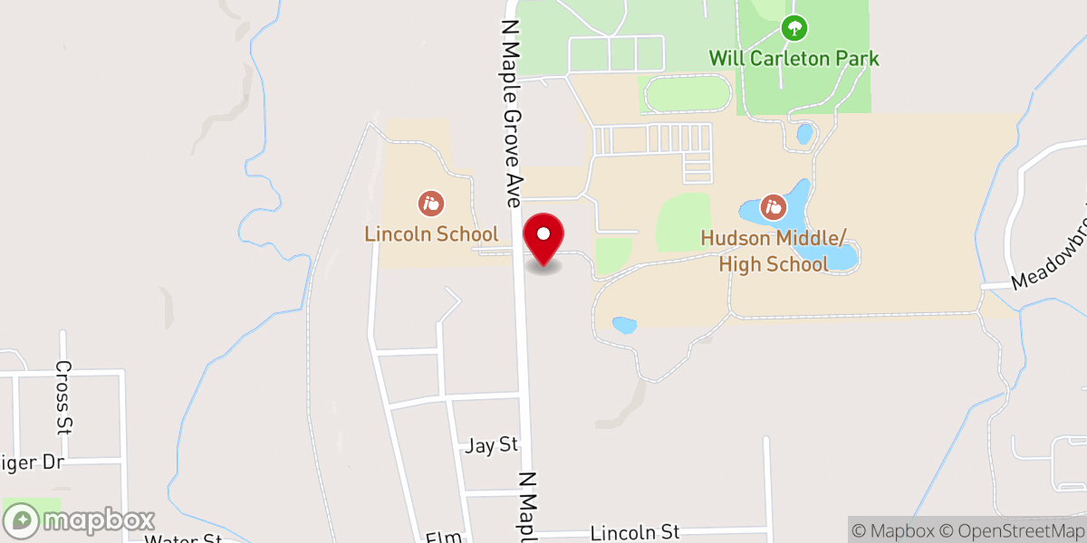 Map showing location of Our Saviour Lutheran Church