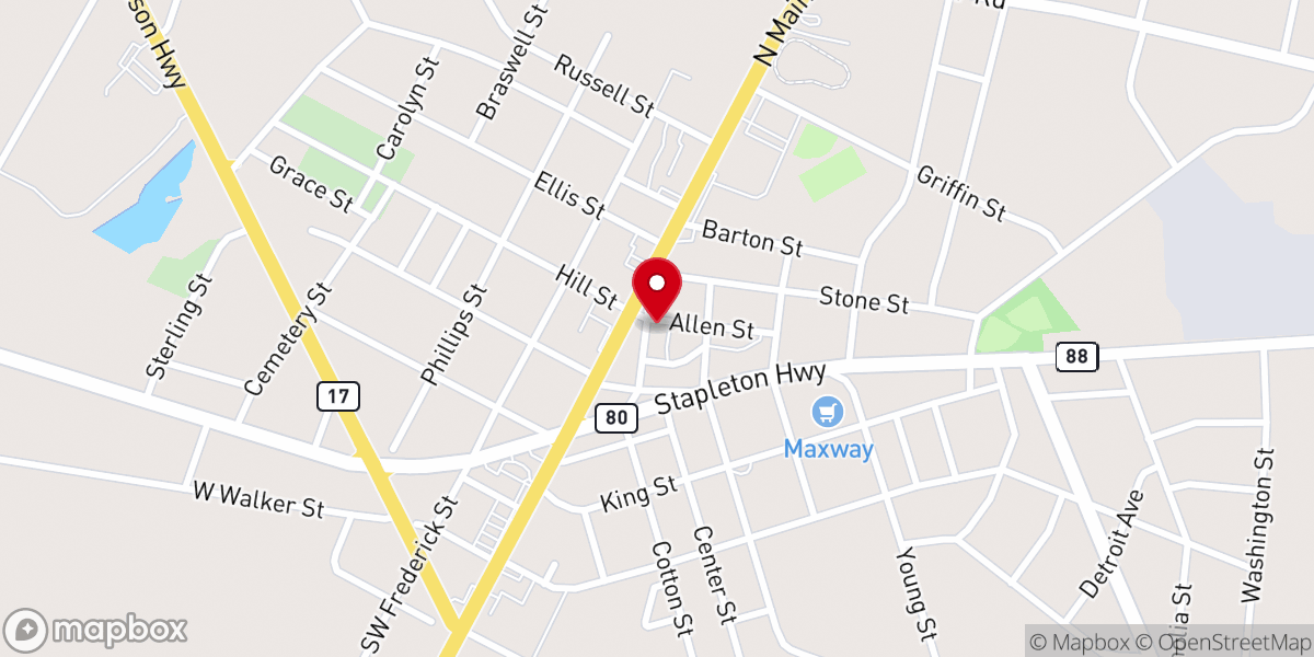 Map showing location of Christ Communion Church