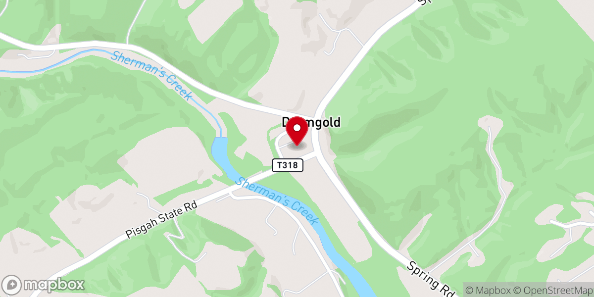 Map showing location of Grace Evangelical Christian Church