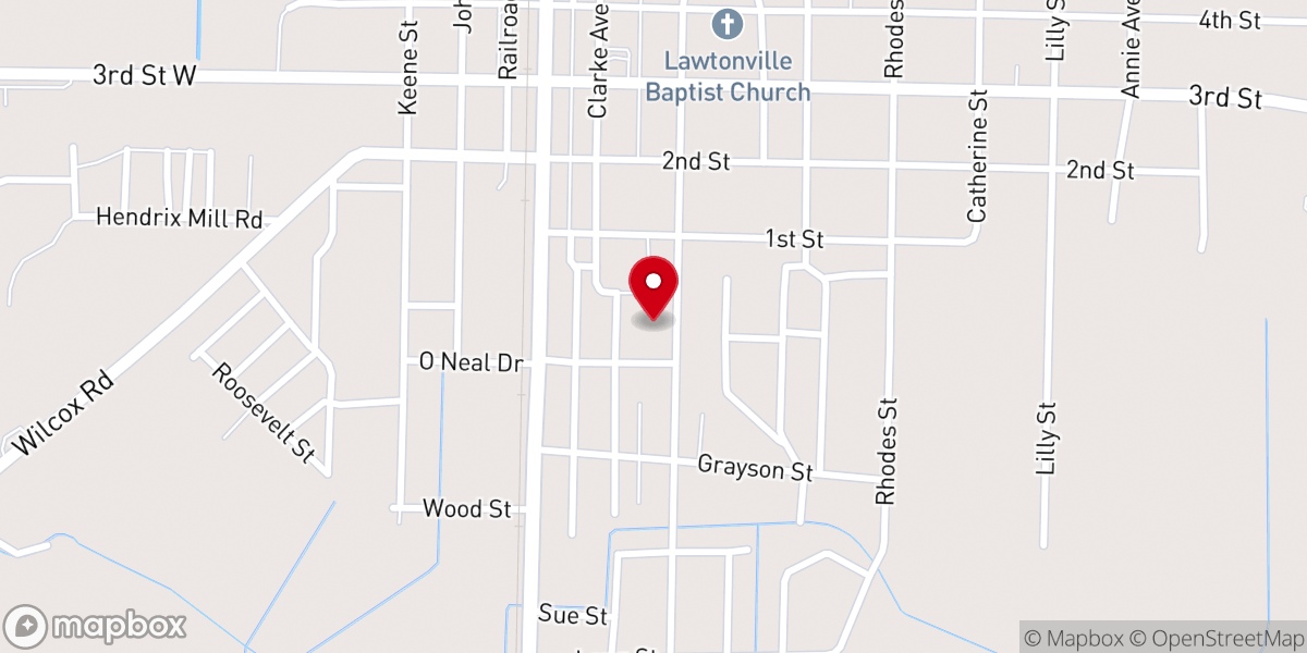 Map showing location of St. James Apostolic Faith Church of God, Inc.