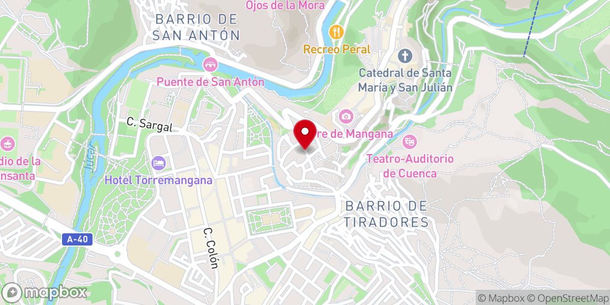 Map showing location of Religiosas Siervas de Jesús de la Caridad