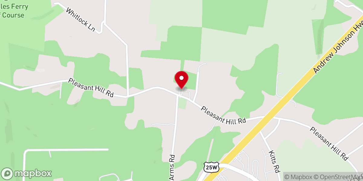 Map showing location of Pleasant Hill