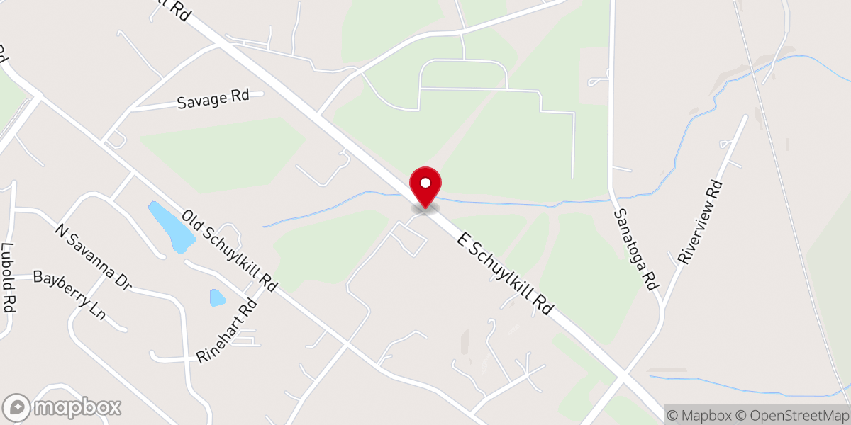 Map showing location of Calvary Baptist Church of Pottstown