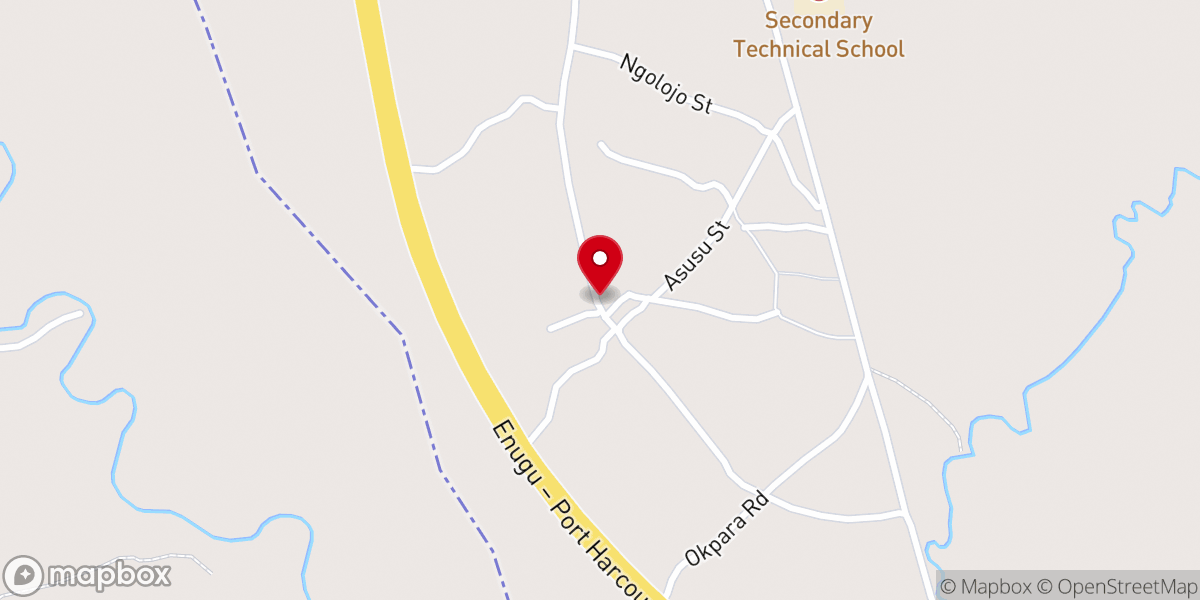 Map showing location of St Andrew's Anglican Church