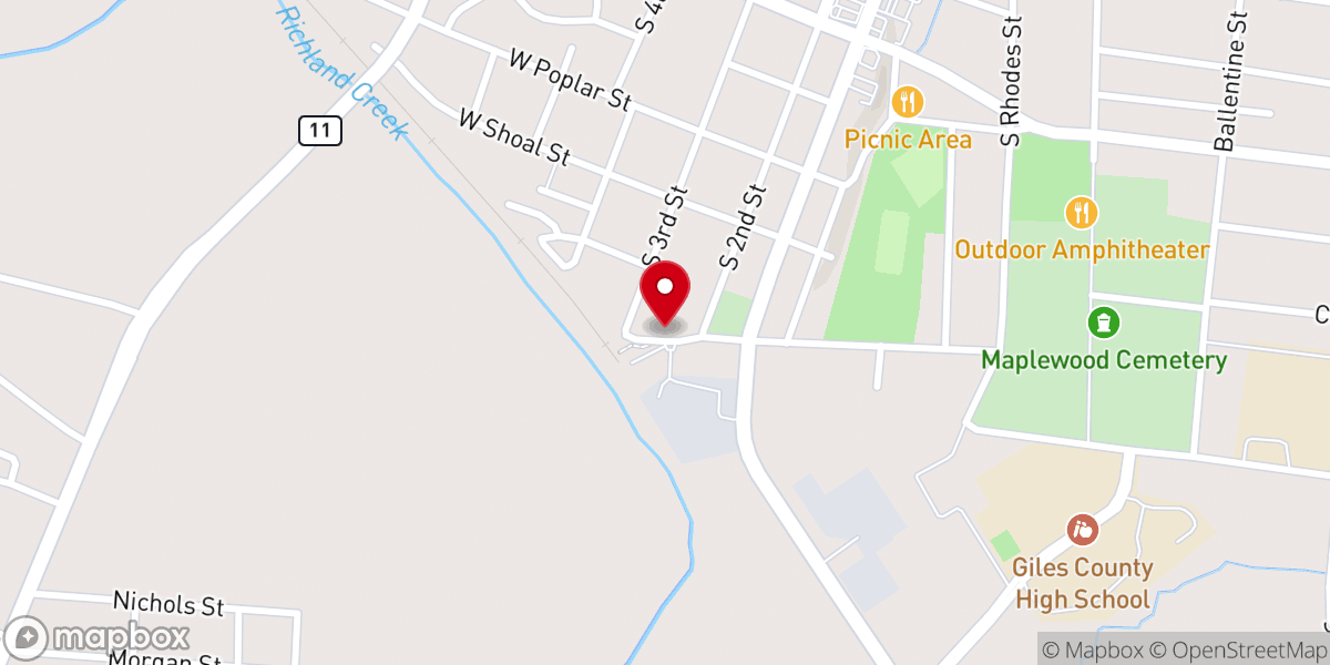 Map showing location of New Harvest Church of Christ