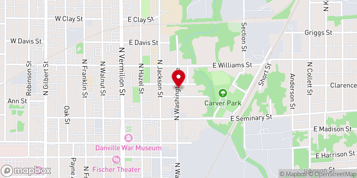Map showing location of Philadelphia Baptist Church