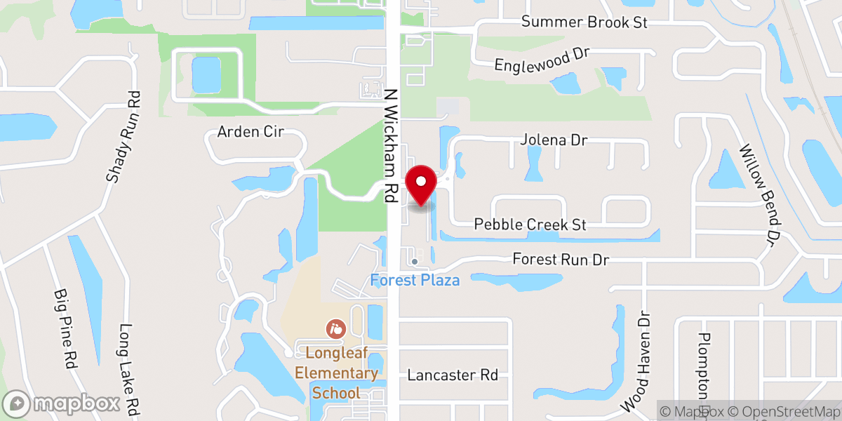 Map showing location of Hope Lutheran Church