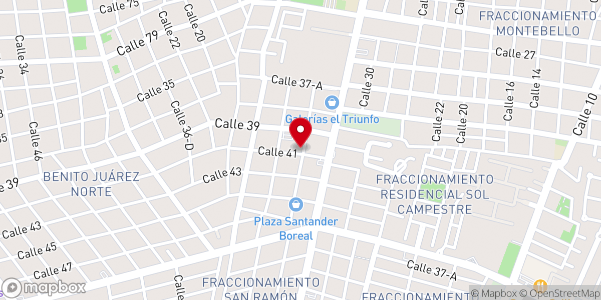 Map showing location of Parroquia El Señor de la Divina Misericordia