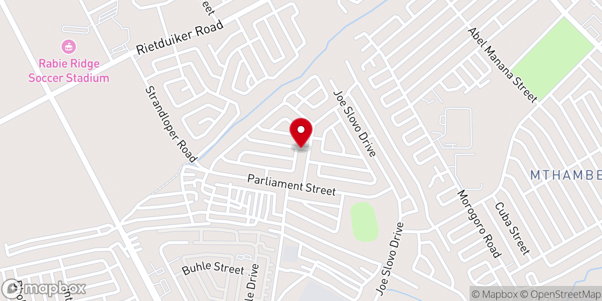 Map showing location of Kanana Methodist church