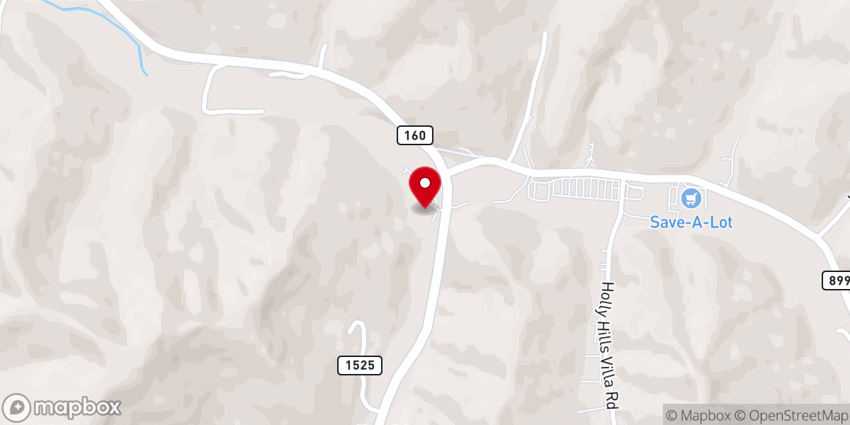 Map showing location of Hindman Methodist Church