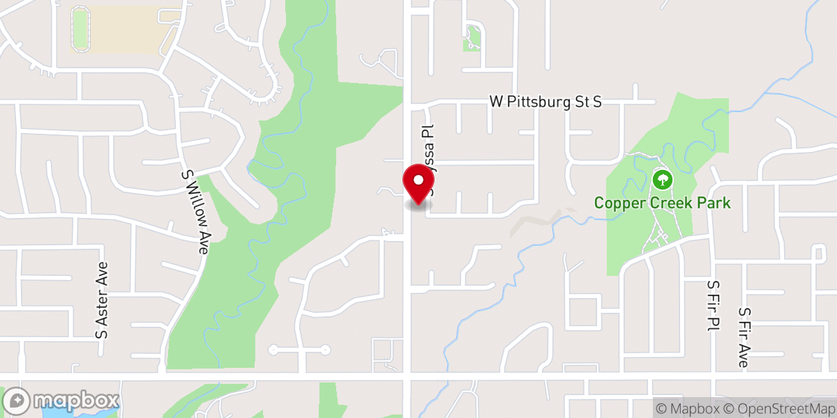 Map showing location of Street Church Tulsa
