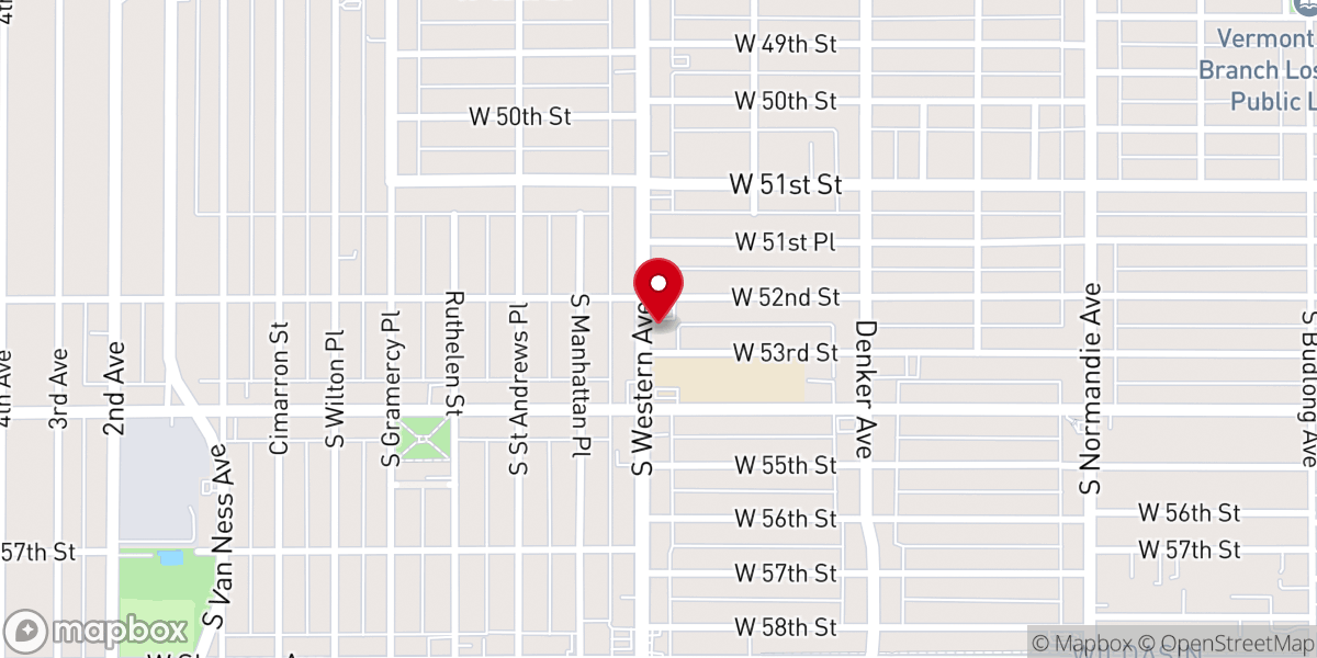 Map showing location of St. Brigid Catholic Church
