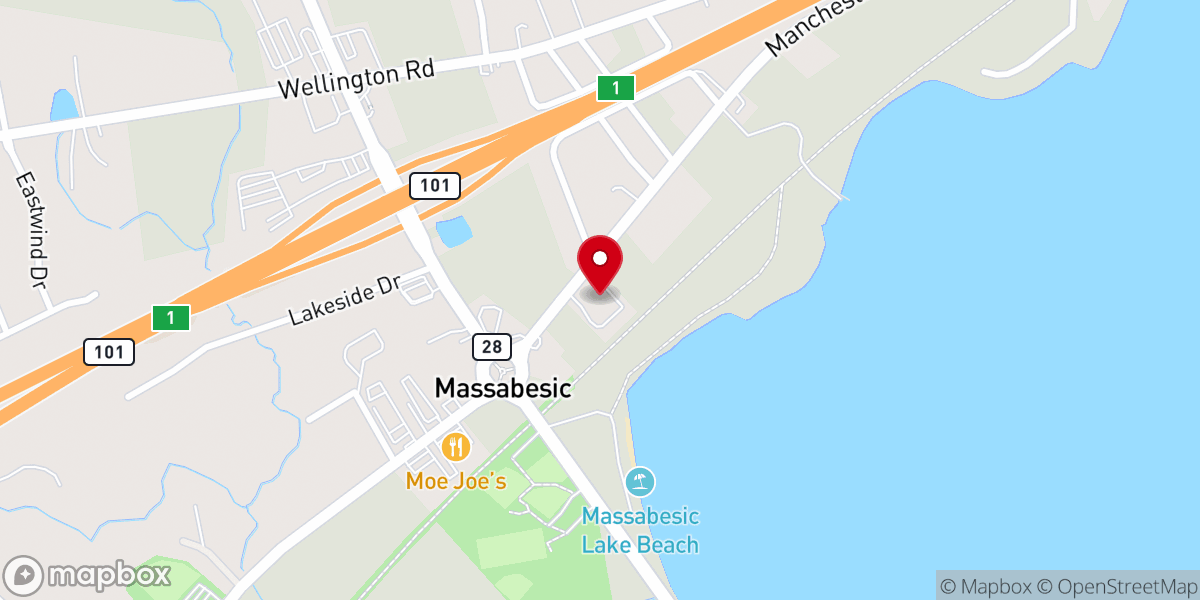 Map showing location of St. Peter Catholic Church