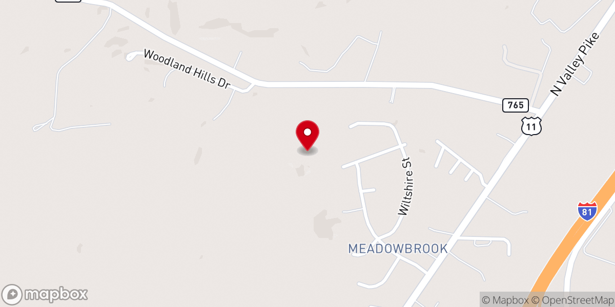 Map showing location of Virginia Mennonite Missions