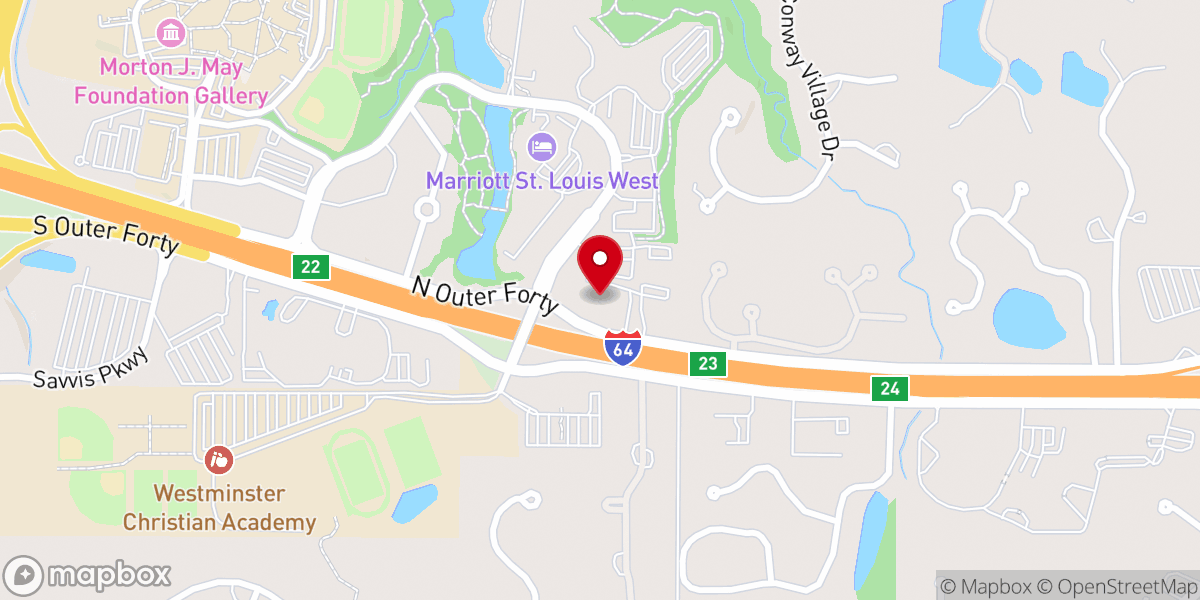 Map showing location of West County Assembly Of God