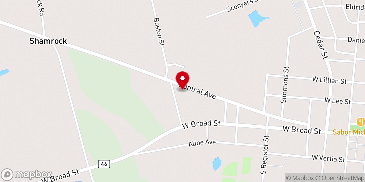 Map showing location of Jones Temple Church-The Living