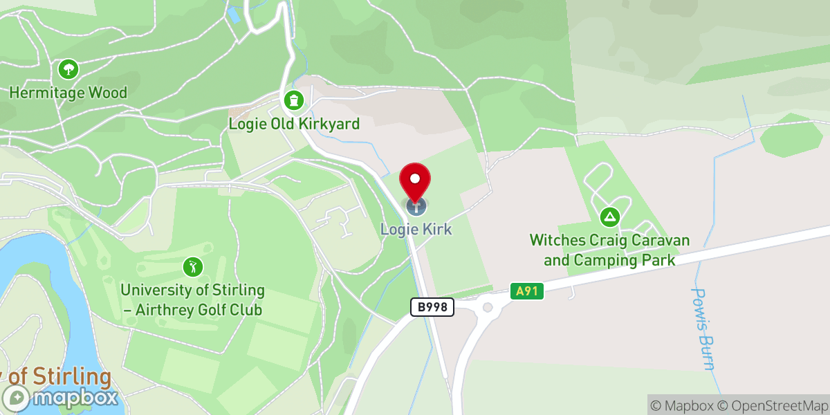 Map showing location of Logie Kirk