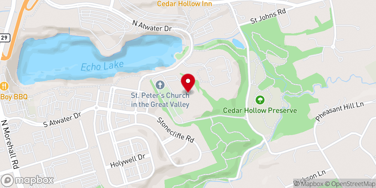 Map showing location of The High Point Malvern