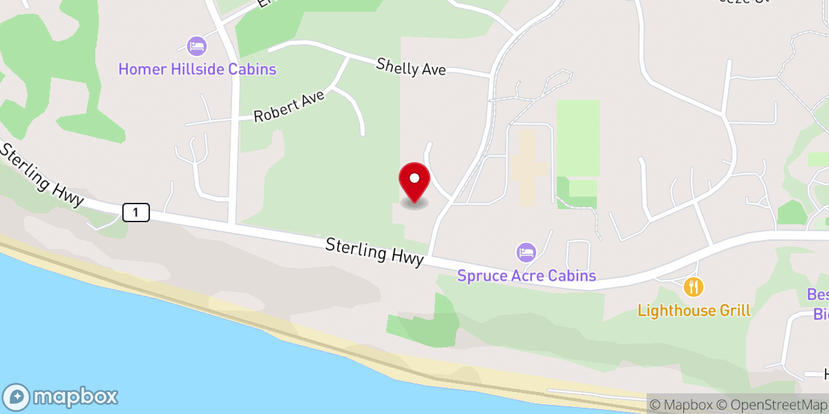 Map showing location of Faith Lutheran Church