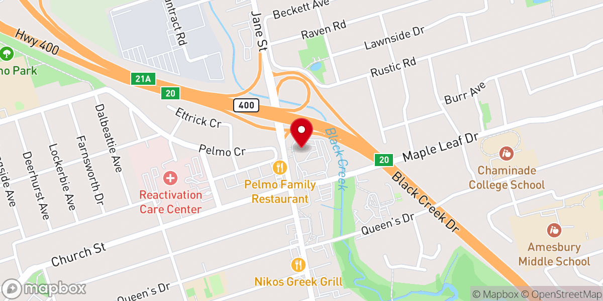 Map showing location of Faith Sanctuary
