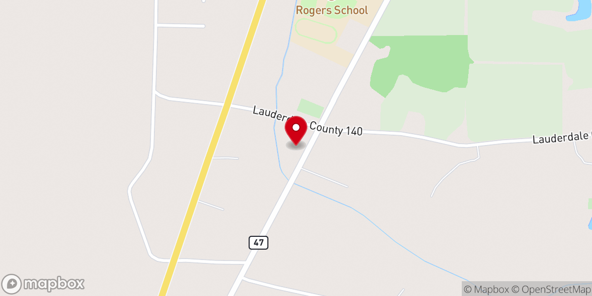 Map showing location of The Bridge Ministry Center