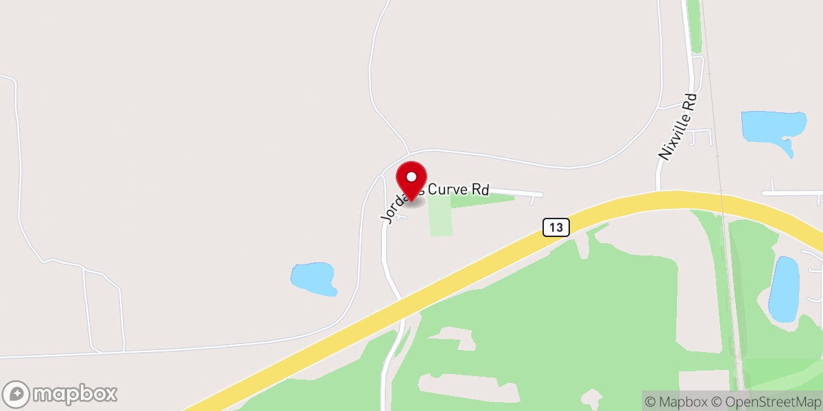 Map showing location of Spring Grove Church